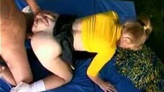 cheerleader Kitty Marie fucking her boyfriend - Teen sex video porn video