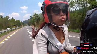 Big butt Thai amateur teen girlfriend hot sex in public in a coffee shop porn video