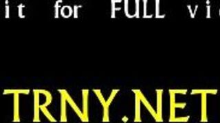 Skinny transsexual plays with cock porn video